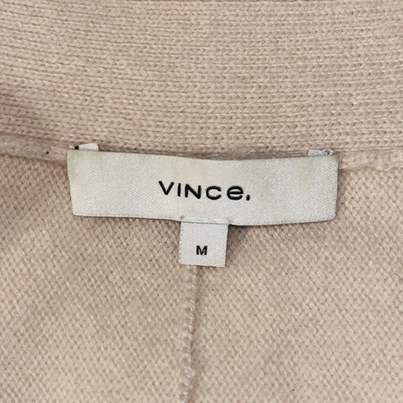 VINCE Wool Cashmere Cardigan Sweater Sz M - Picture 3 of 9